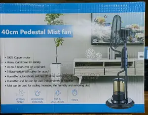 40cm Heavy Duty Pedestal Mist Fan