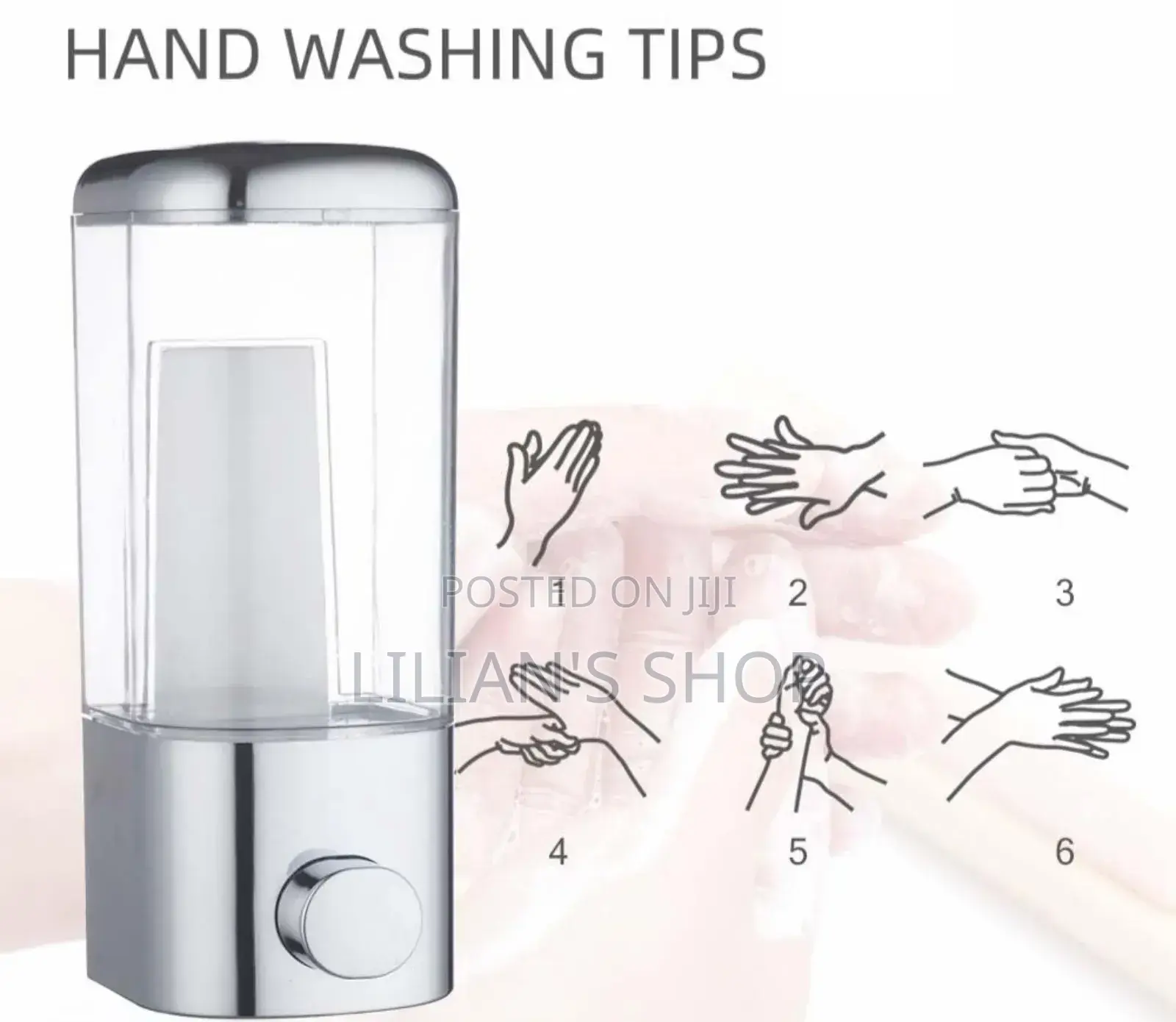 Manual Wall Mounted Liquid Soap and Lotion Dispenser