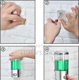 Manual Wall Mounted Liquid Soap and Lotion Dispenser