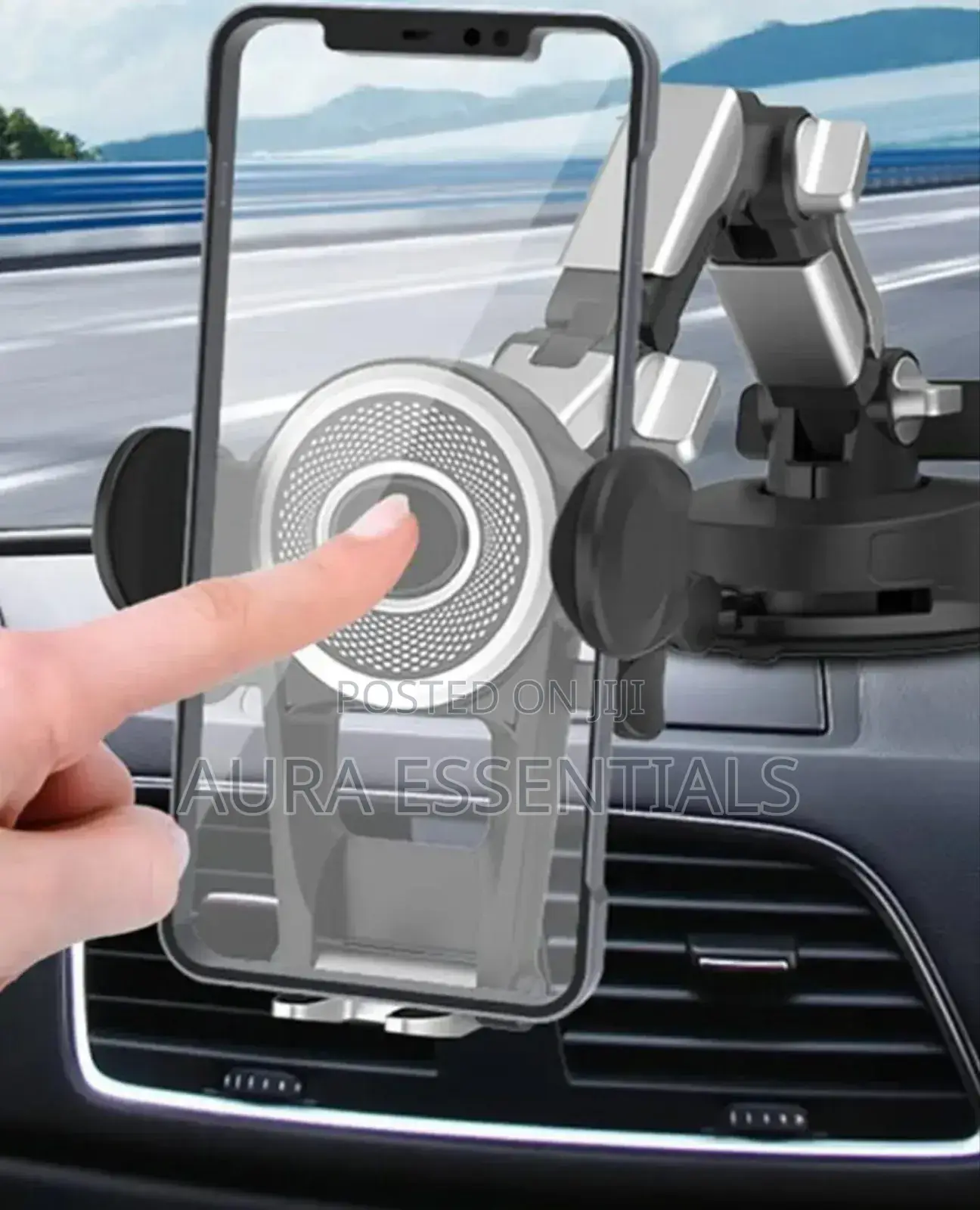 Heavy Duty Cell Phone Holder For Truck Dashboard Windshield