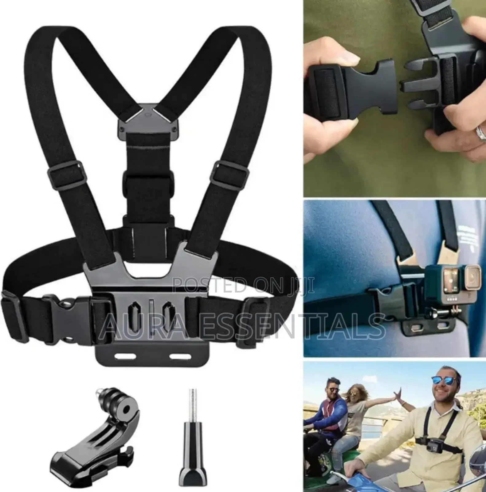 Chest Harness Mount Kit Designed For Action Cameras And Mobile Phones
