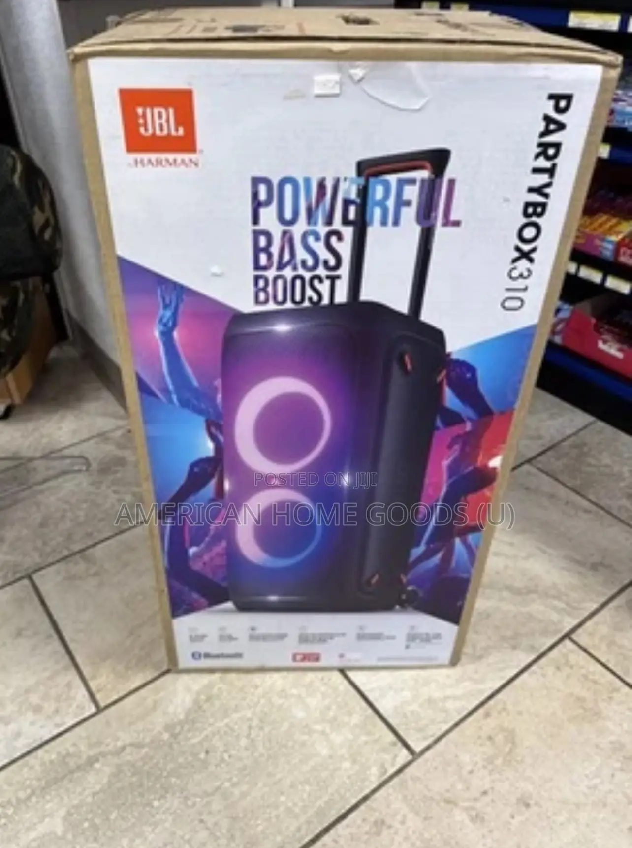 Original JBL Partybox 310 Portable Bluetooth Speaker Lights