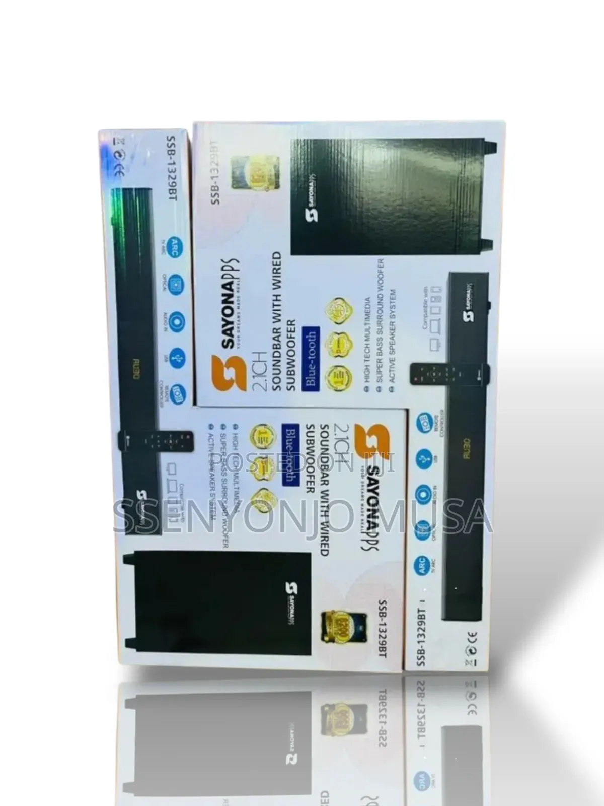 Sayonapps SSB-1329bt 2.1ch Soundbar With Wired Subwoofer