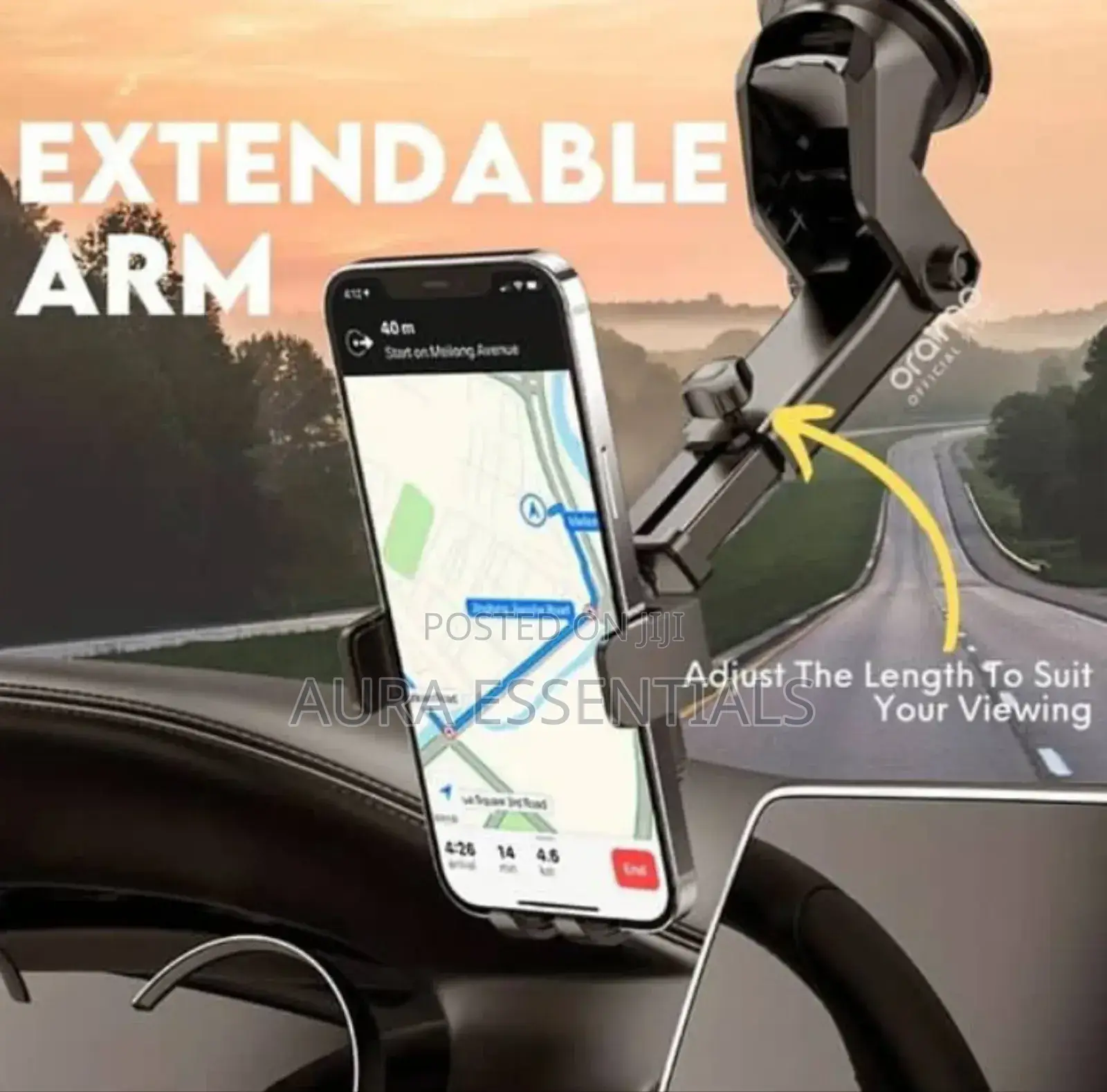 Oraimo Ocm-12 Hydra 3 Universal Car Phone Holder Secure Car Mount