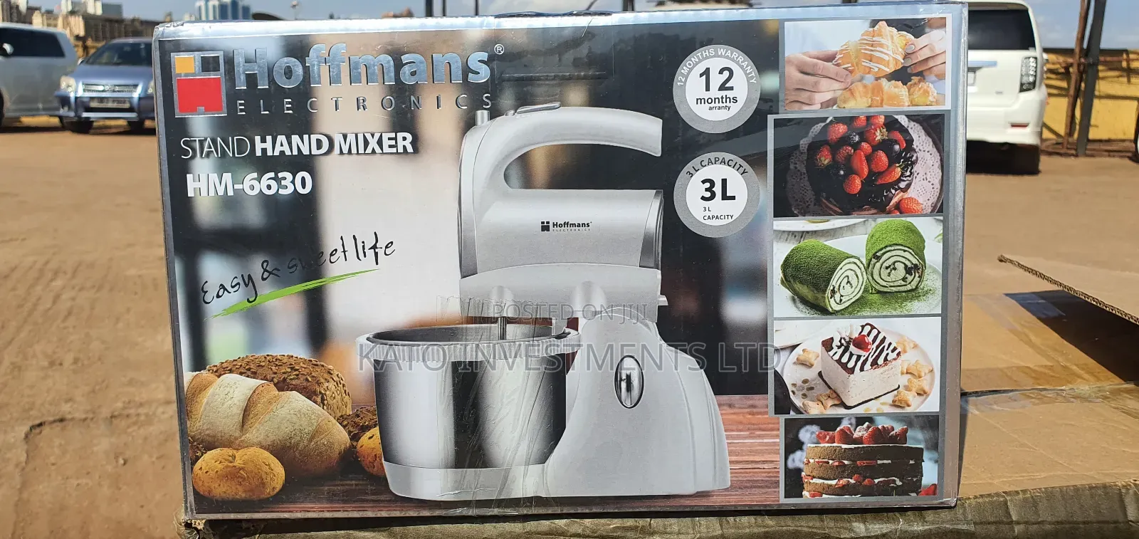 3 Litrs Hoffmans Stand Mixer 1 Year Warranty