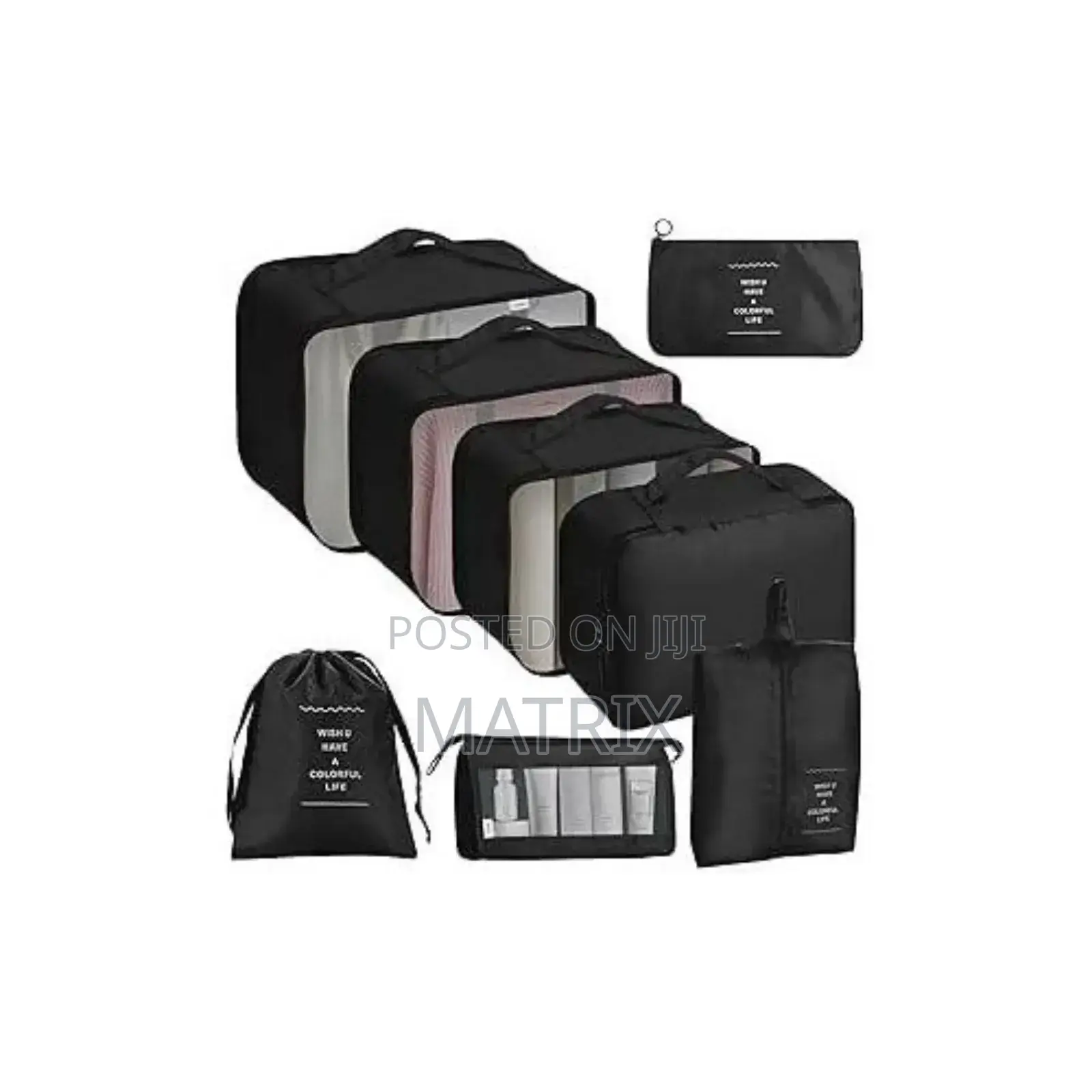 8 PCS Set Packing Cubes Clothes for Travel Organizer Bags