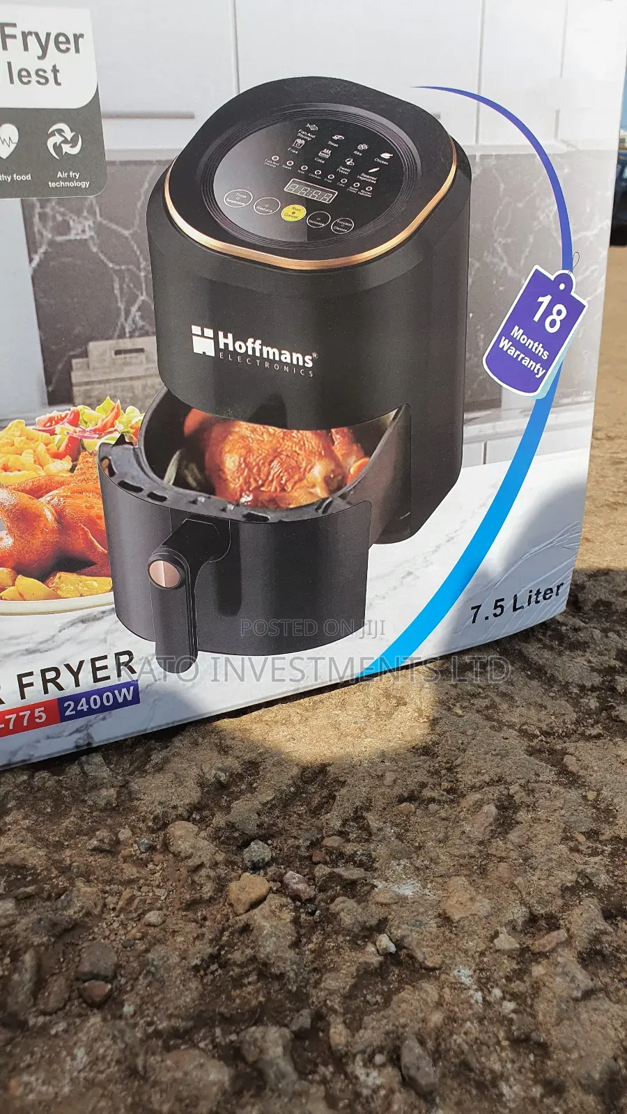 Hoffmans Air Fryer 7.5 Litrs Hm-775 18months Warranty
