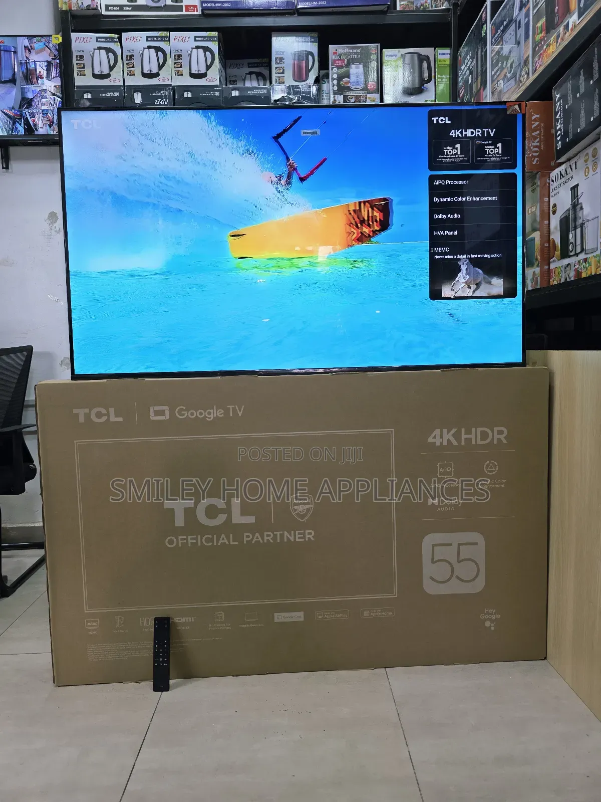Ultra Bright High-Definition 4khdr TCL 55inches Google Andriod Tv