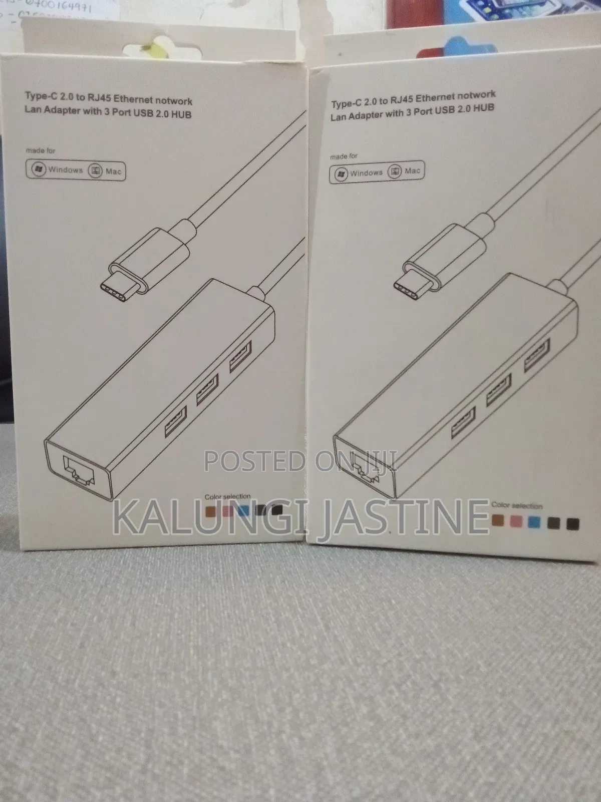 Type C 2.0 to Rj45 Ethernet Notwork Lan Adapter