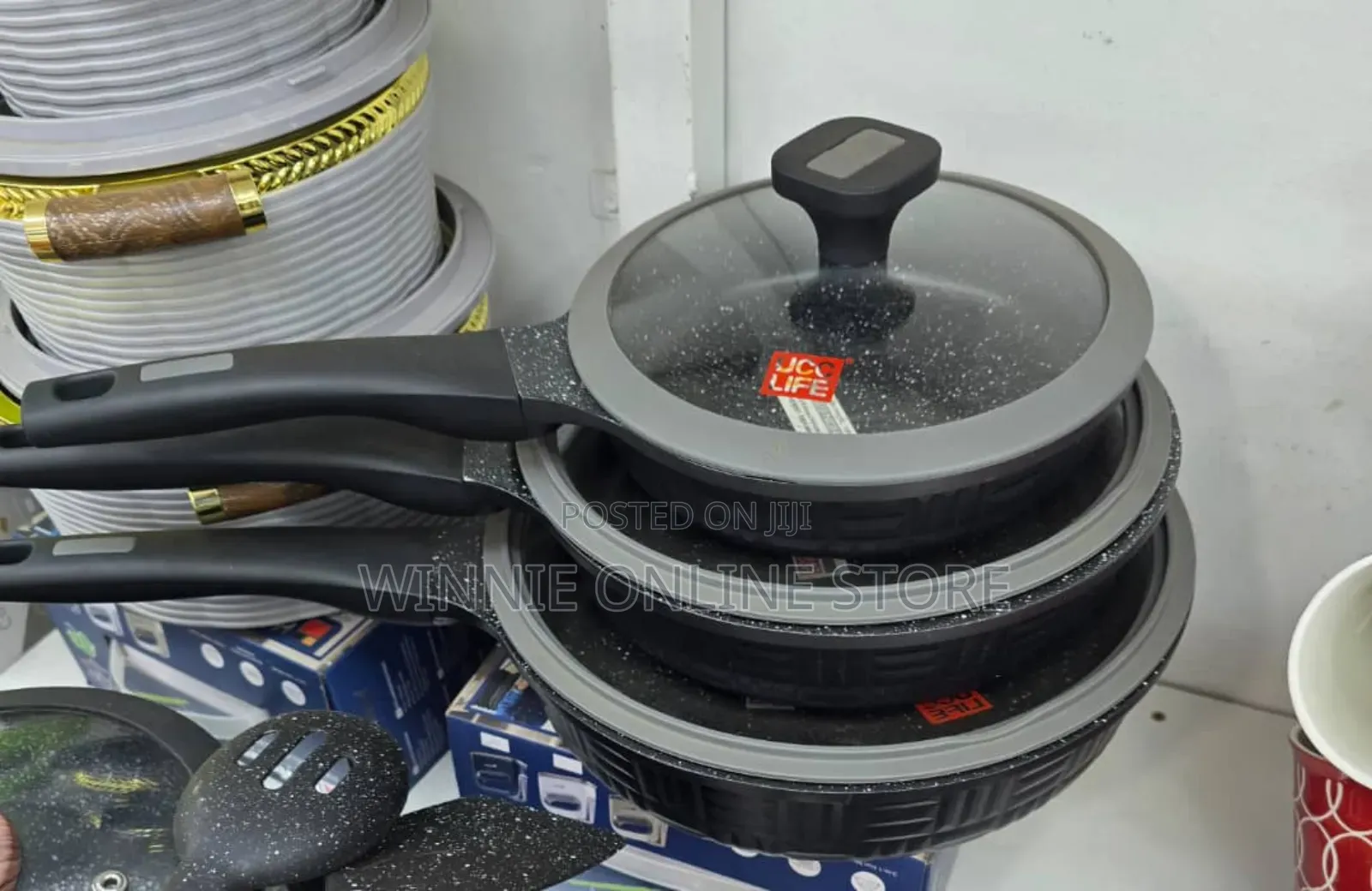 Non Stick Frying Pan With Glass Led