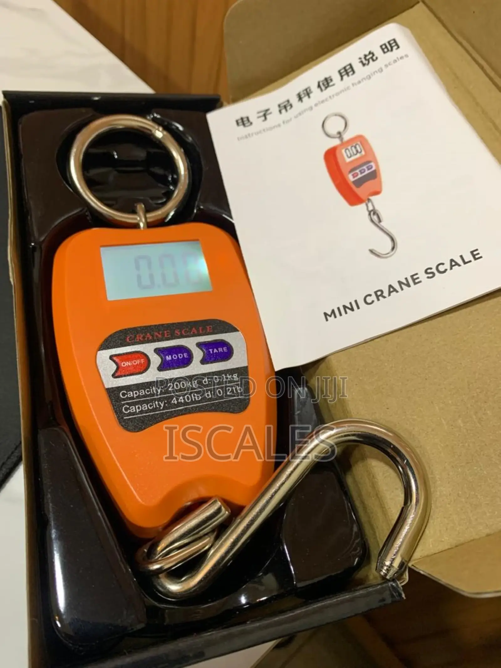 Portable Weigh 200kg Hanging Weighing Scale Digital Weighing Scale