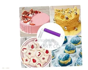 Manual Airbrush for Decorating Cakes Wt 4 PCS Tube for Cake Glitter