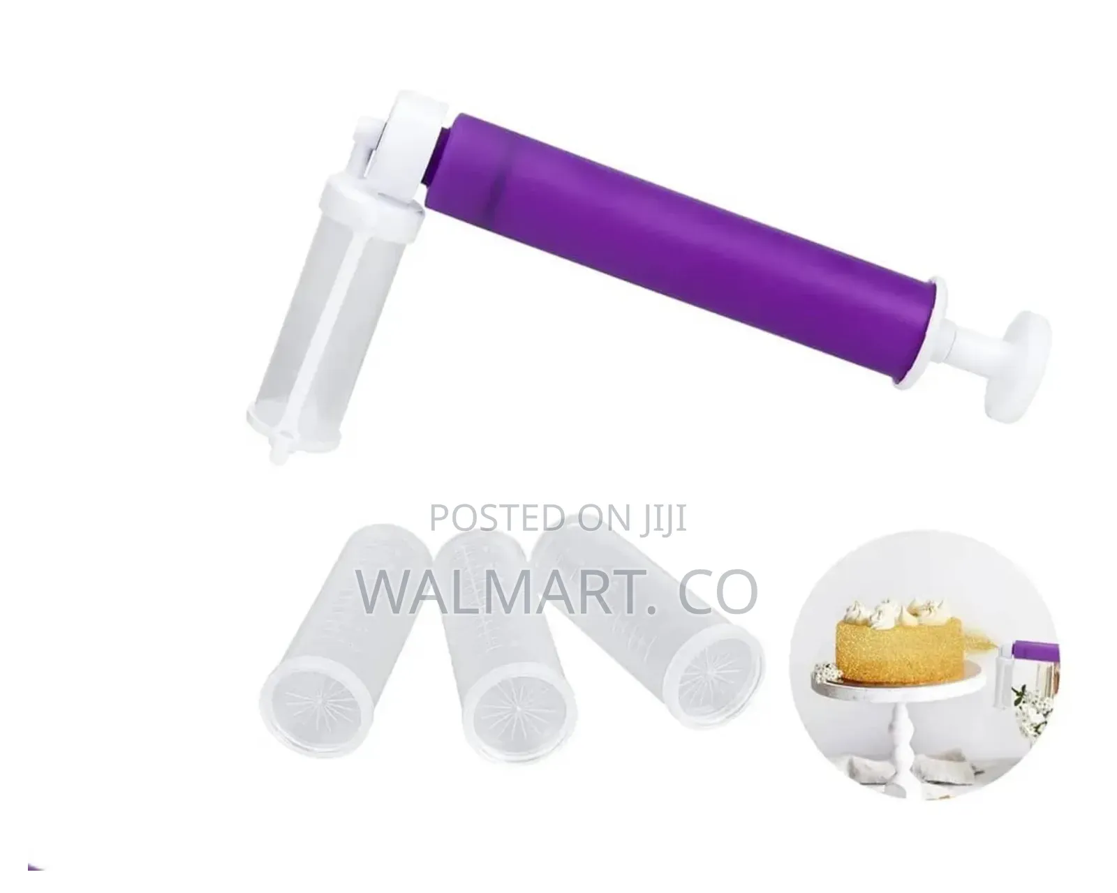 Manual Airbrush for Decorating Cakes Wt 4 PCS Tube for Cake Glitter