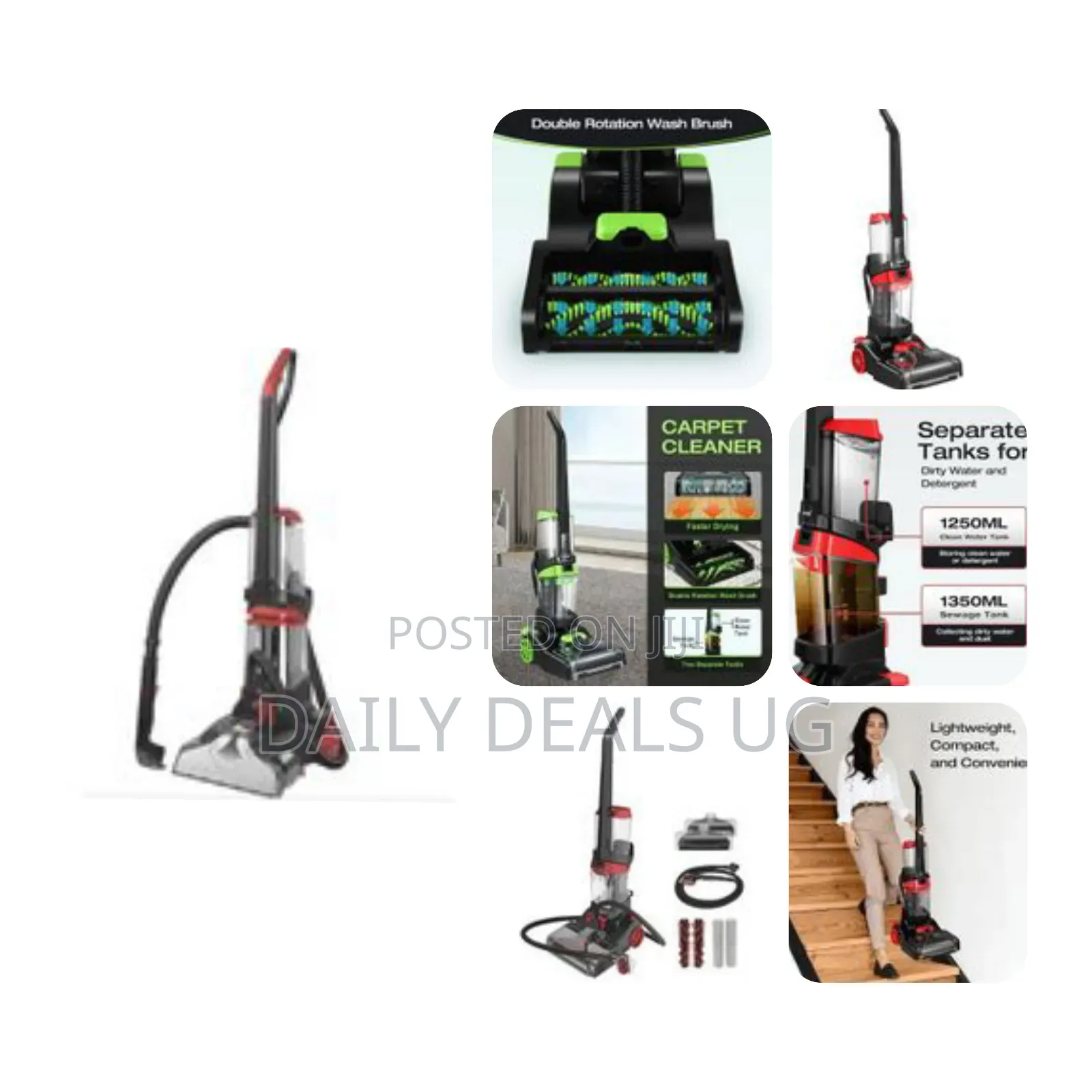 Power Force Compact Bagless High Power 800w Upright Steam Vacuum