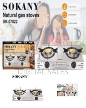 Sokany 2 Burner Gas Cooker Stoveable Top Gas Stove Hob Hot Plate For