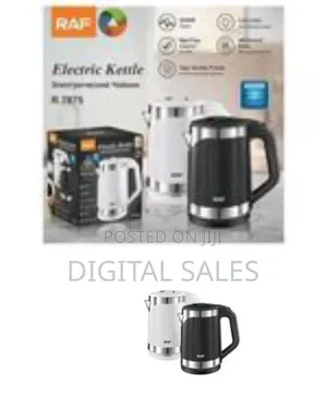 Raf 1 Piece of 2l Double Wall Stainless Steel Electric Tea Water Kettl