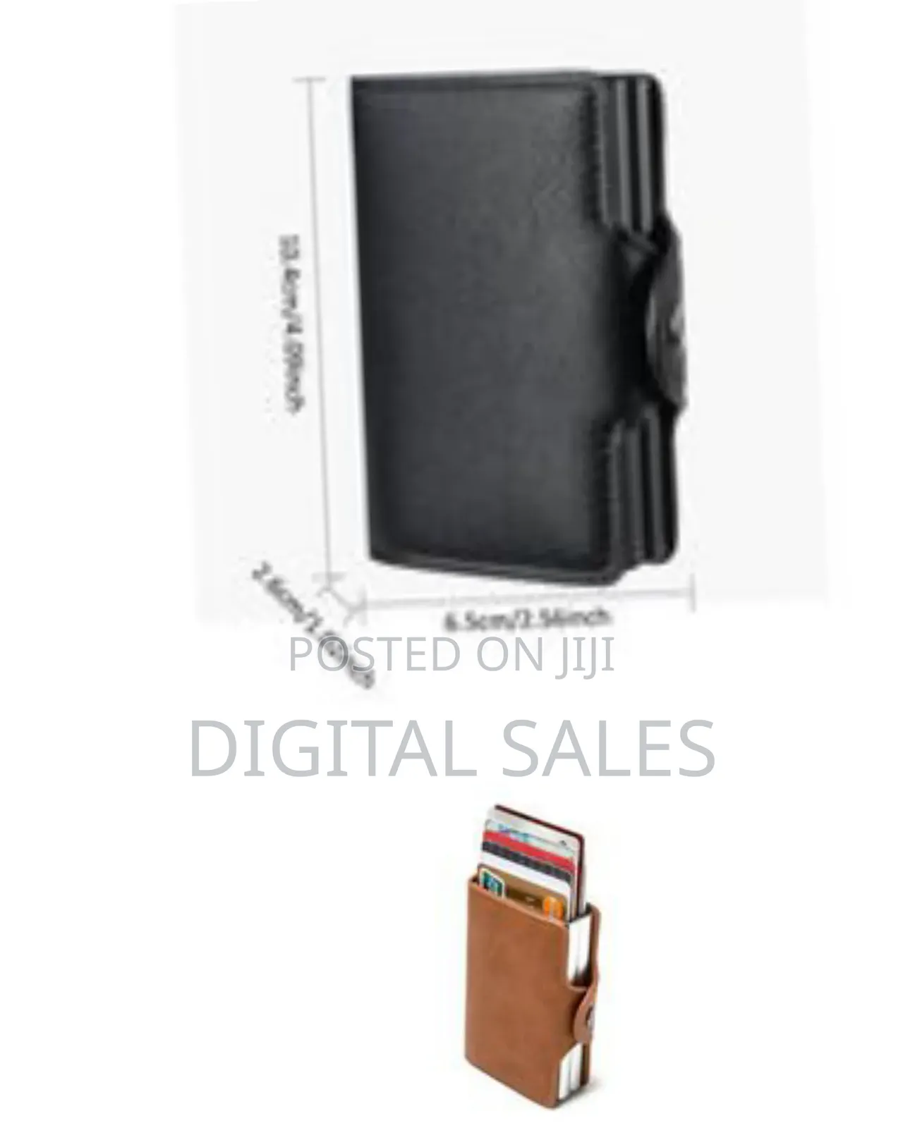 1 Piece of 9.5 * 6.5cm Mini Double Box Metal Wallet Vintage Leather Cr