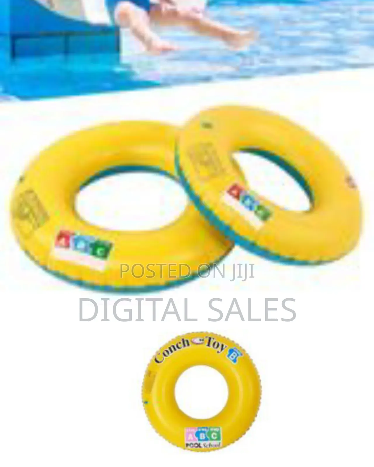 70cm Rubber Swimming Ring Pool Float: Kids and Adults Inflatable Lifeb