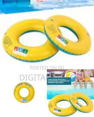 70cm Rubber Swimming Ring Pool Float: Kids and Adults Inflatable Lifeb