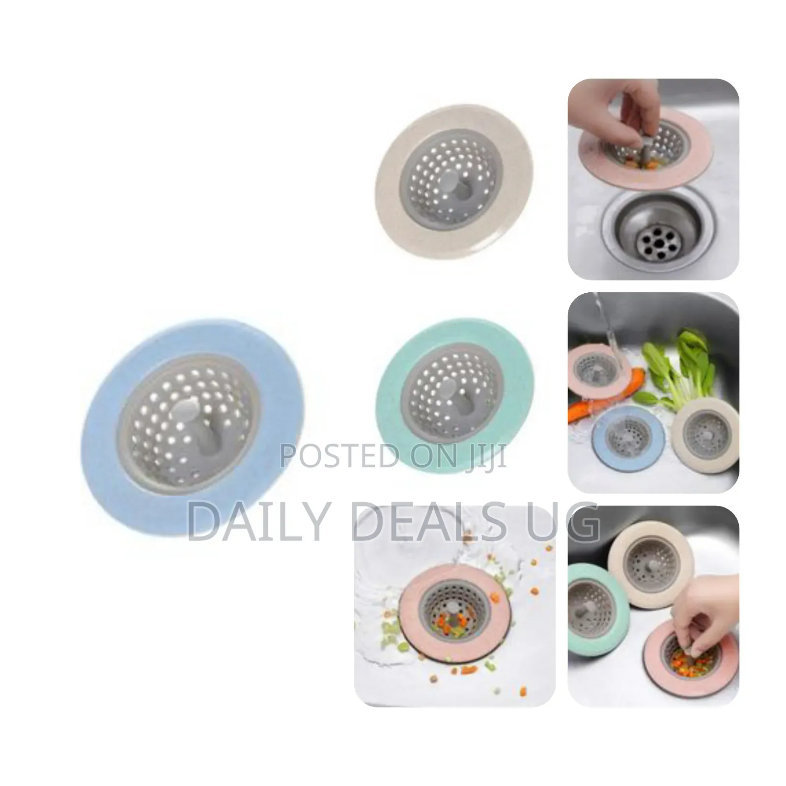 Drain Stopper Rubber Sink Plug Filter, Color May Vary