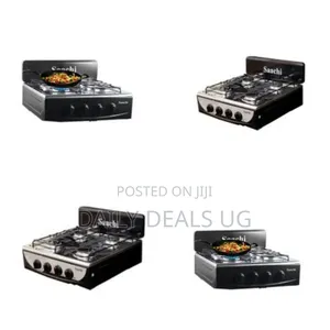 Saachi 4 Burner Gas Table Top Cooker Burner Stove, Black
