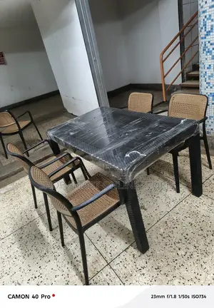 Rectangular Plastic Table and 4 Chairs Plastic Table and Chairs