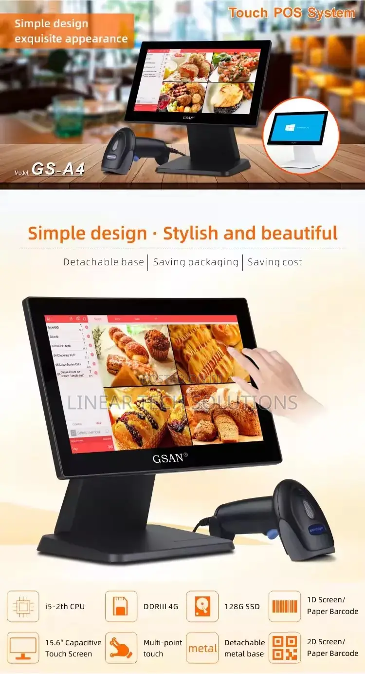 Gs-a4 Wholesale Full Set Windows Touch Pos Cash Register Point Of Sale