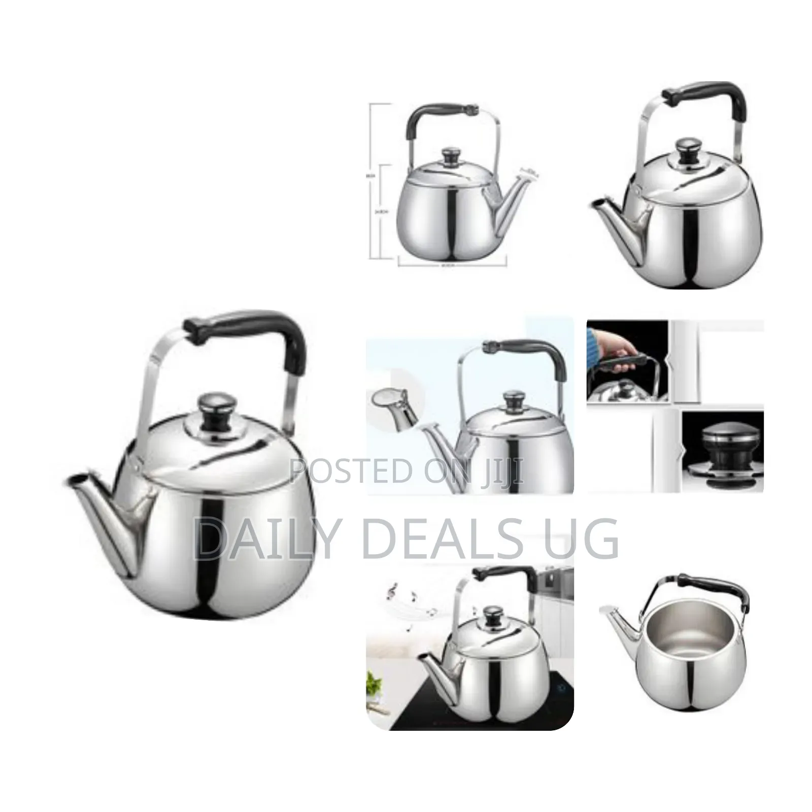 6 Litre Whistling Tea Kettle Household Stainless Steel 304 Thick Large