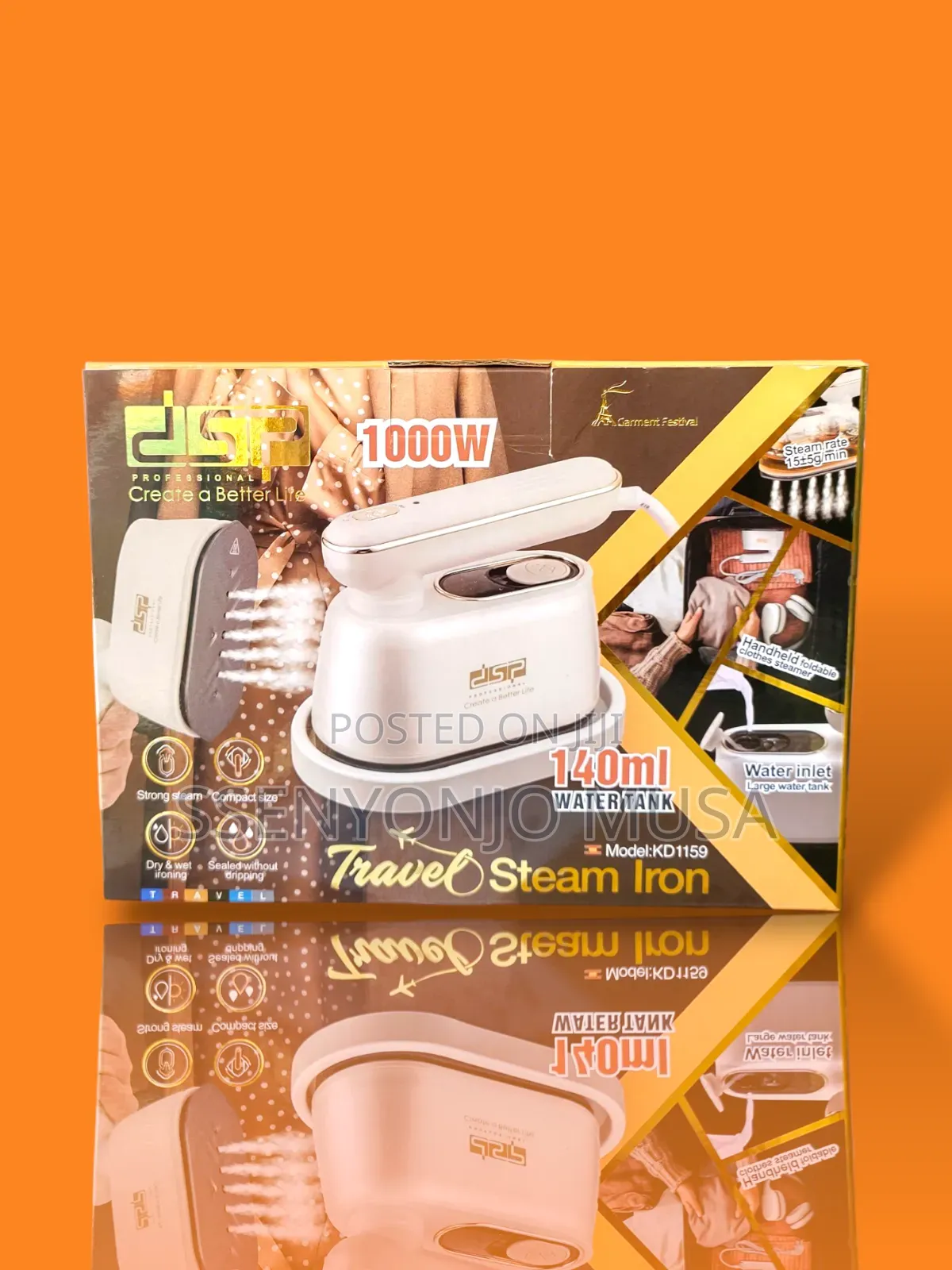 DSP Portable Professional Travelling Garment Steamer Ironbox