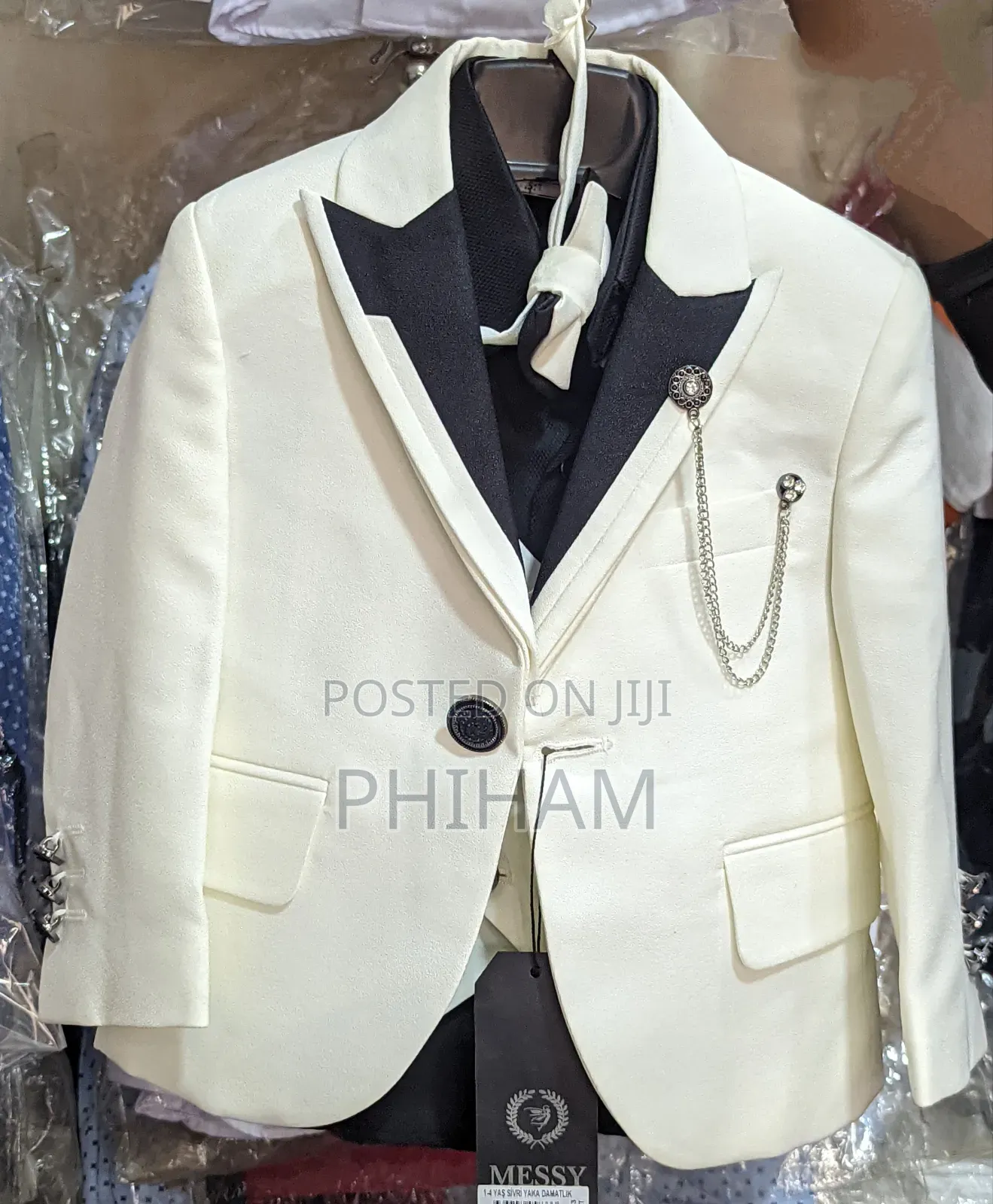 Kids/Boys Turkish Off-White Suit