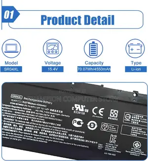 Hp Sr04xl Sr03xl 917724-855 for Hp Omen 15 Hp Pavilion 15