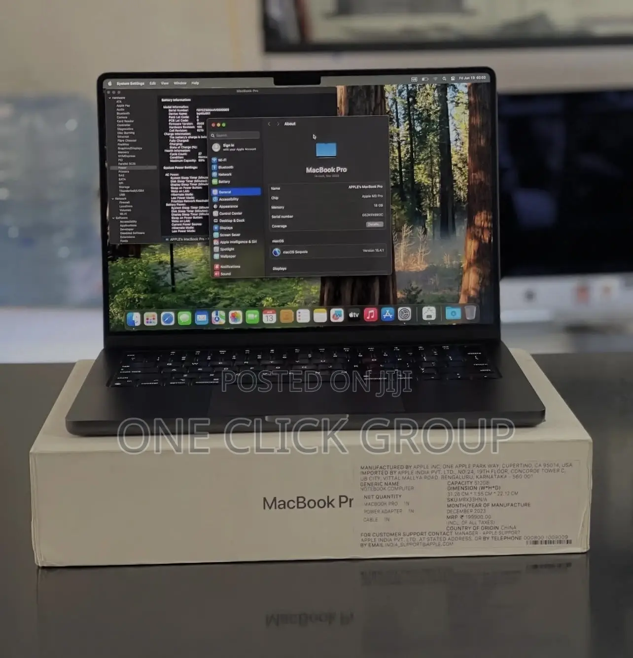 Apple MacBook Pro 2023 M3 14-Inch 36GB Apple M3 Pro SSHD (Hybrid) 512GB