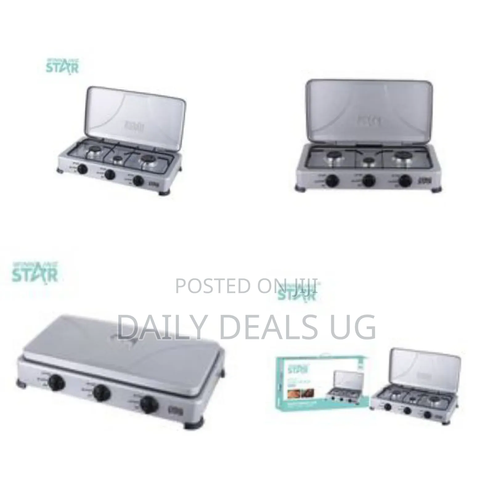 Winningstar 3 Burner Gas Stove Cooker Plate With Automatic Ignition