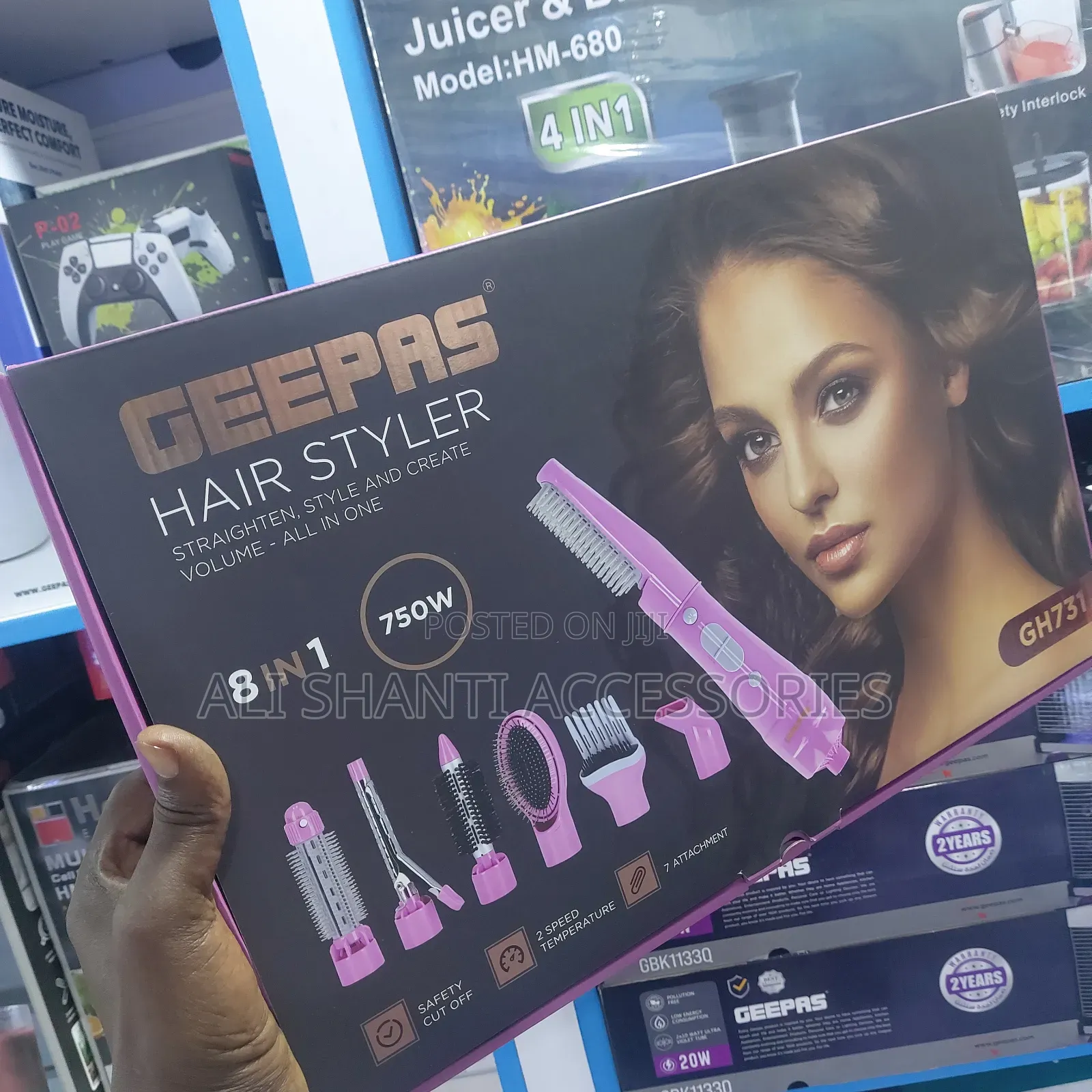 Geepas Hair Styler 8 in 1, Straightener Styler 8 in 1 Geepas