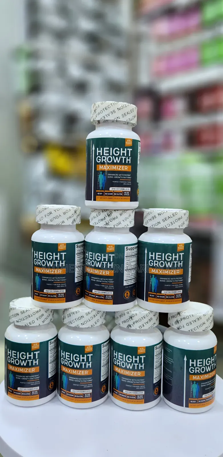 Height Growth Maximizer, Calcium, Vitamin D3 and Zinc Blend Pills