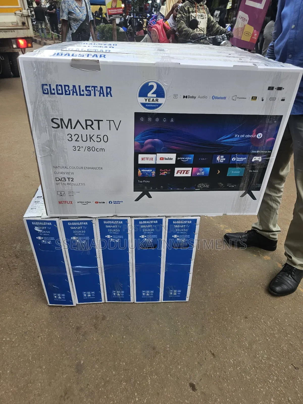 Globalstar 32inches Inches Android Flat Frameless Tv