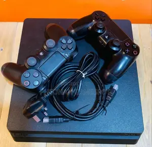 Playstation 4 Slim Black Console: Complete Gaming Package