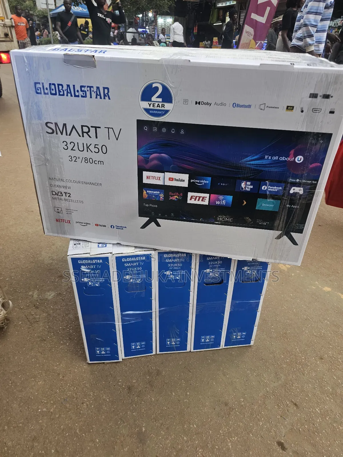 Globalstar 32inches Inches Android Flat Frameless Tv