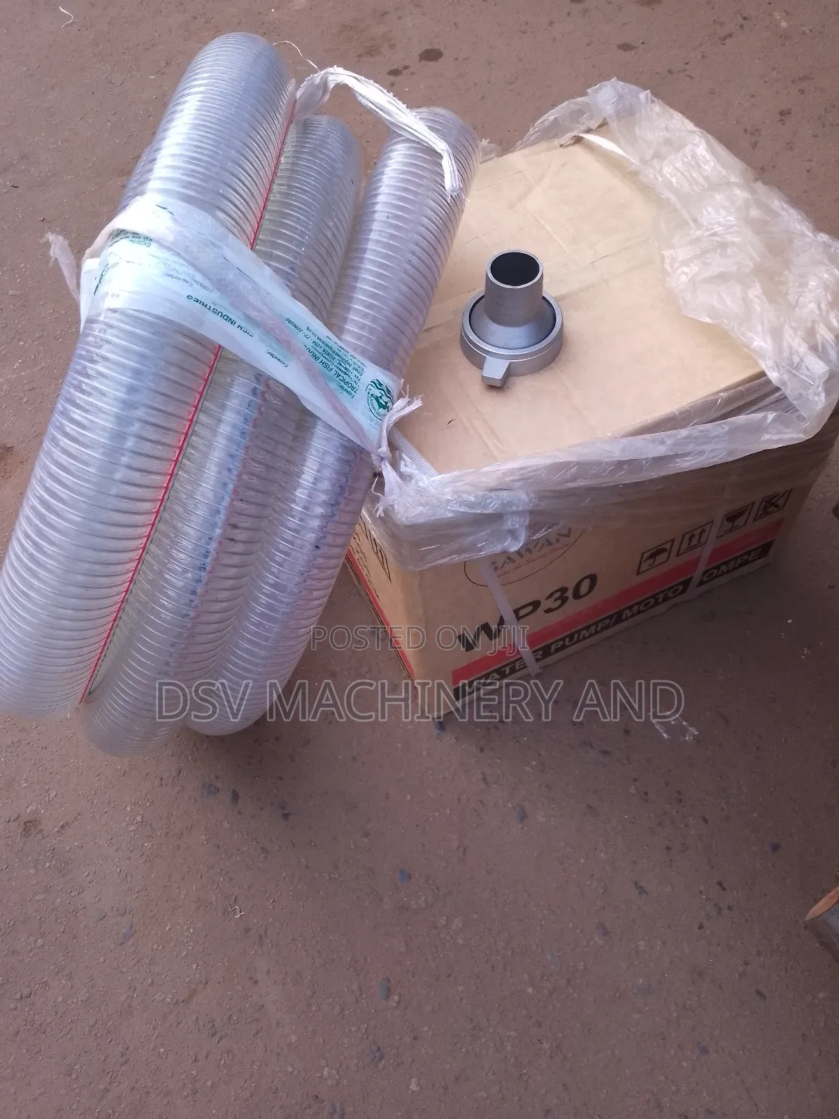3" Gasoline Pump, 6metres Suction Pipe Reinforced and 3"-2" Coupling