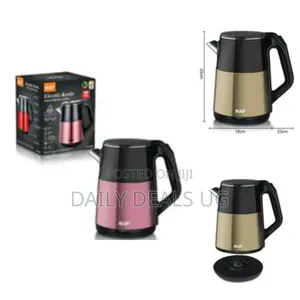 Raf 2.5l Electric Stainless Steel Cordless Kettle Double Layer Tea