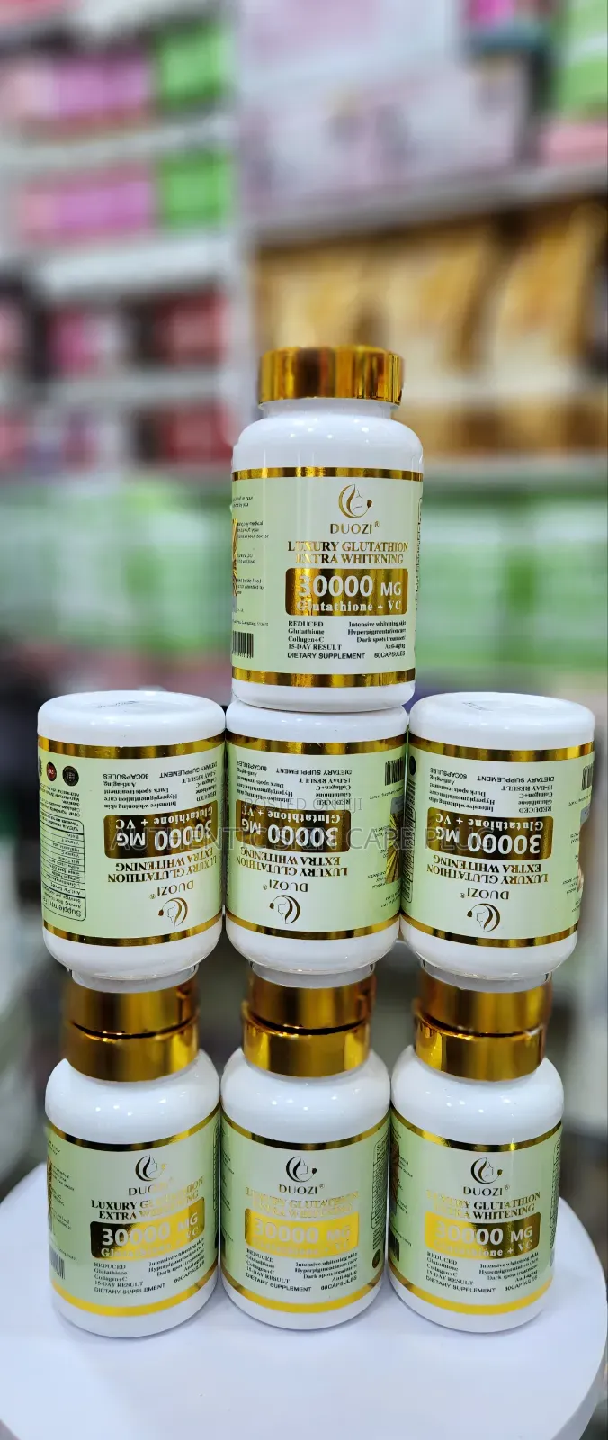 Duozi Luxury Glutathione Extra Whitening Pills 30000mg With Collagen