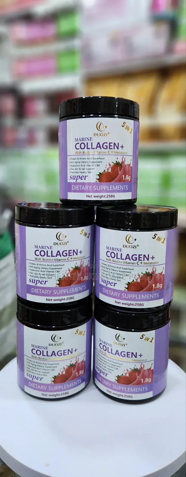Marine Collagen +Vitamin C,Biotin With Melatonin Powder Usa