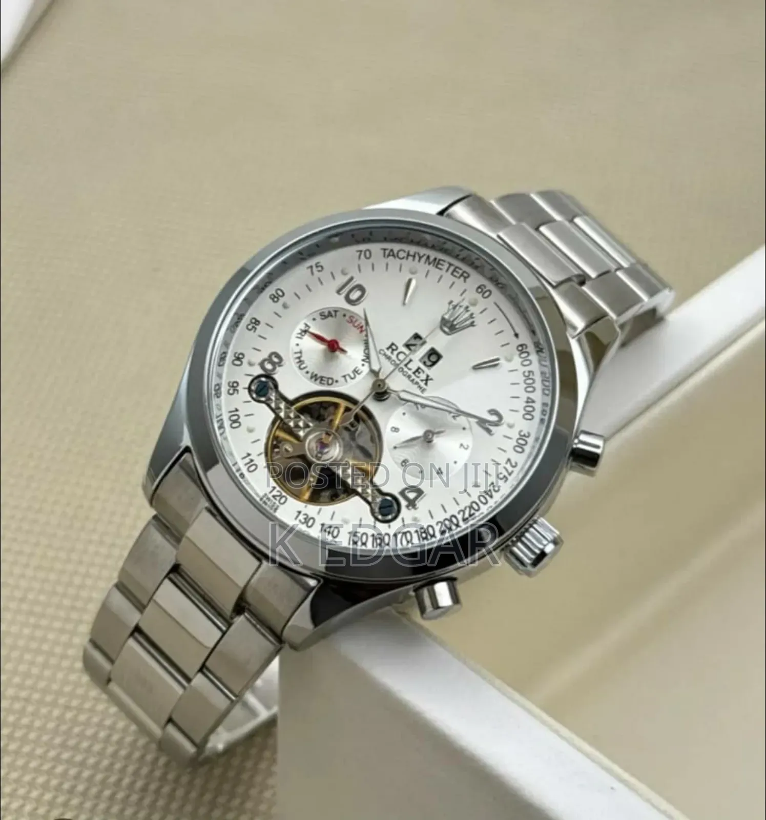Silver Automatic Mechanical Rolex Watch