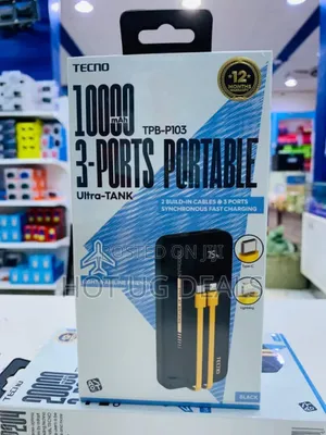 Tecno 10000 Mah Fast Charging Power Bank