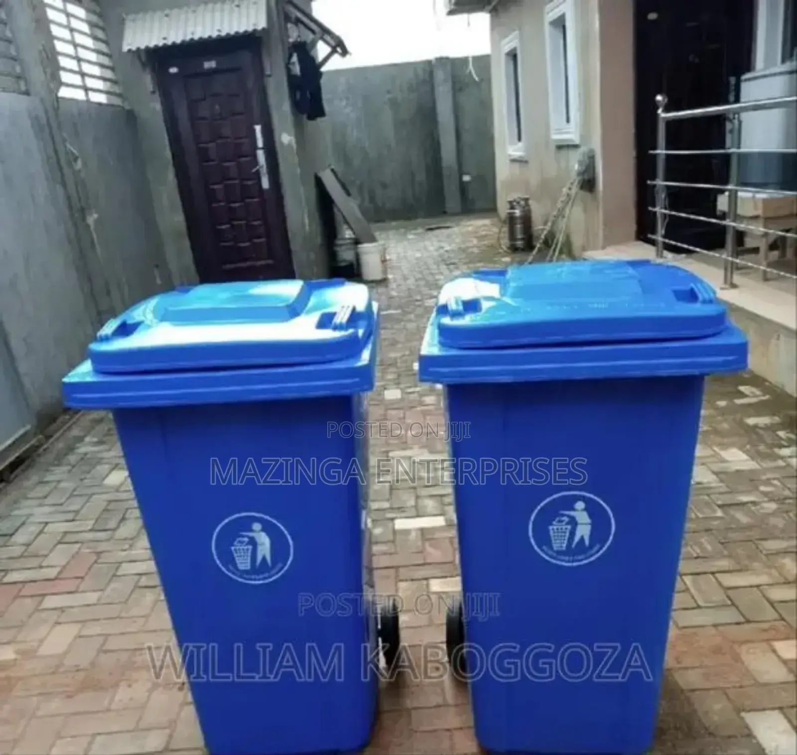 120litres Blue Disposable Wastebin Dust Bin