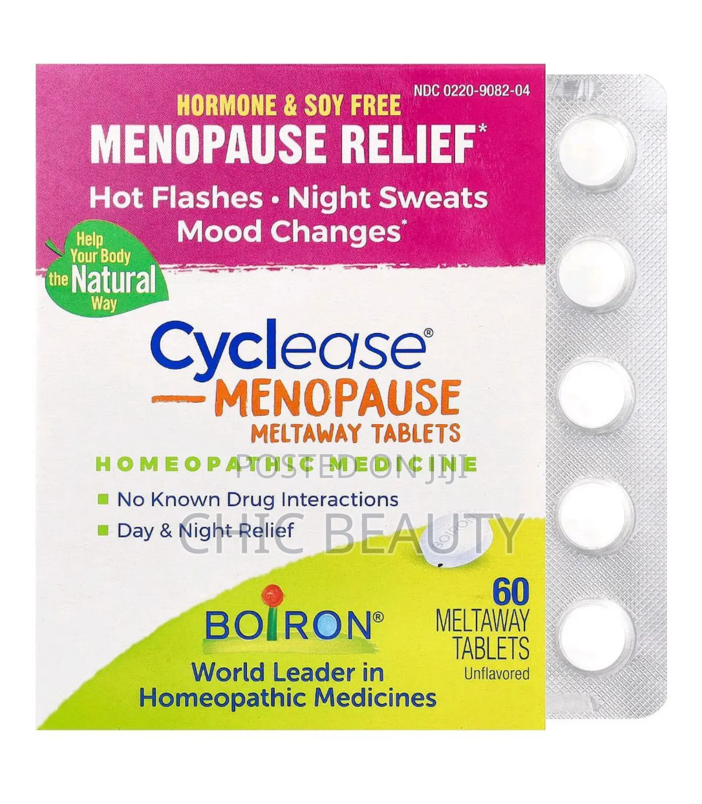 Cyclease Menopause Meltaway, Hot Flashes, Night Sweat, Mood. 60 Tabs