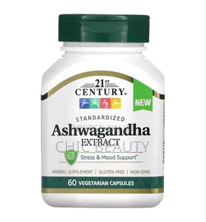 21st Century Ashwagandha Extract Stress and Mood Support 60 Capsules
