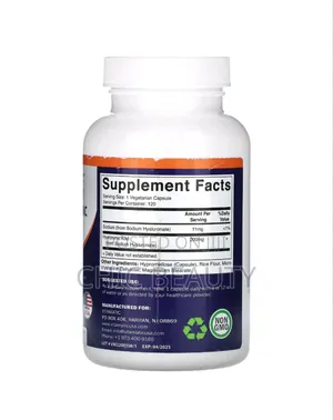 Vitamatic High Potency Hyaluronic Acid 200mg, 120 Vegetable Capsules