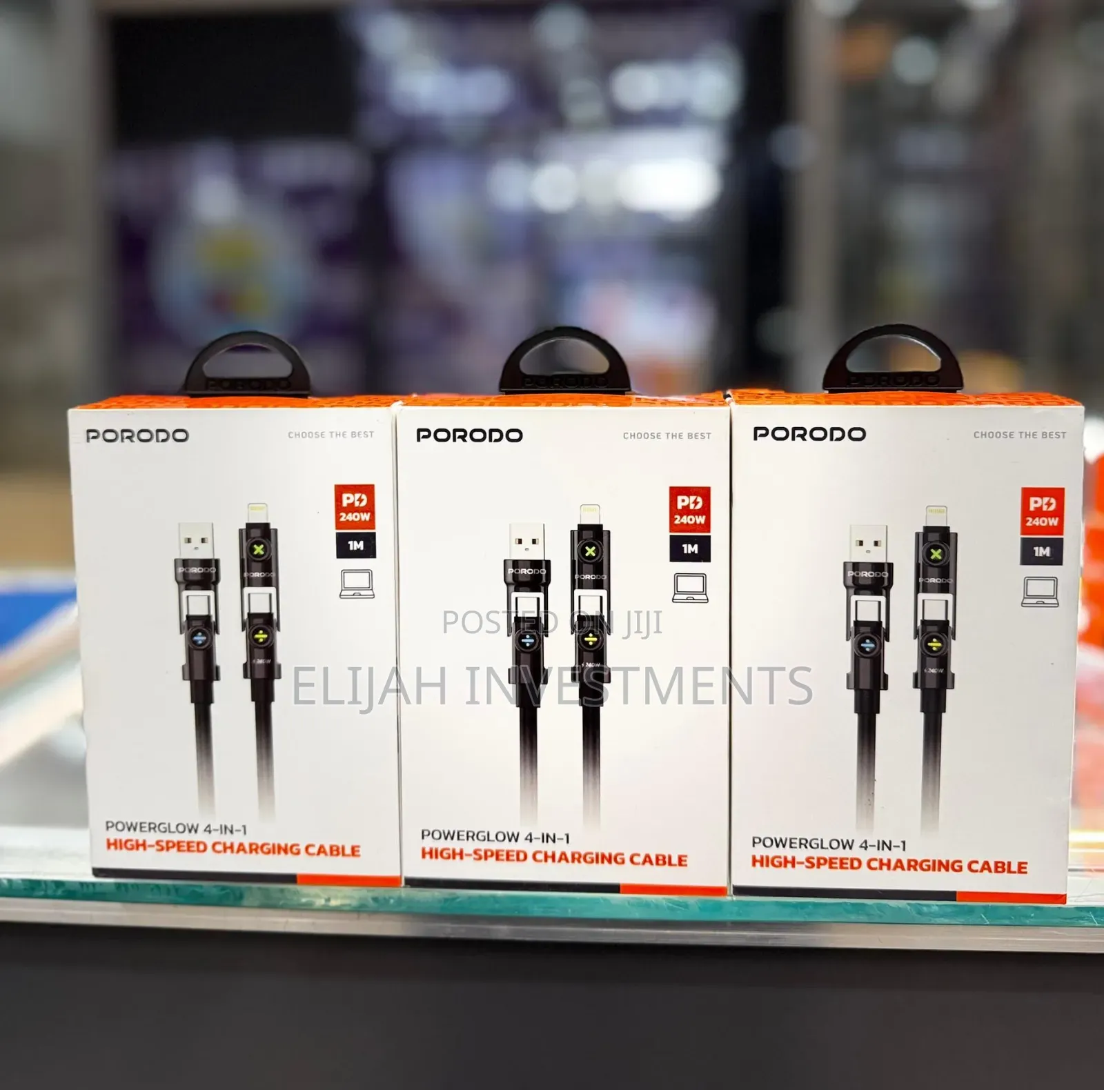Porodo 4 in 1 High Speed Charging Cable