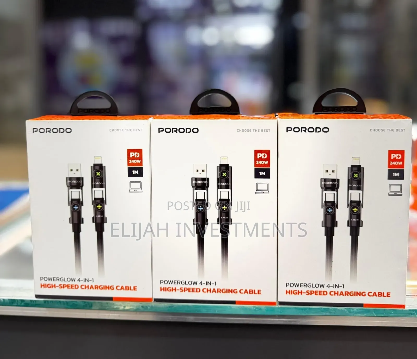 Porodo 4 in 1 High Speed Charging Cable